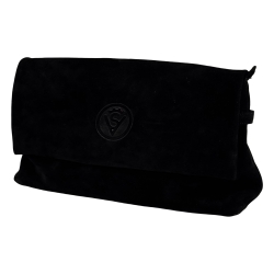 Сумка-конверт женская замшевая Vittorio Safino VSL 188 черная