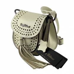 Сумка жіноча шкіряна Tony Bellucci 0167-201 молочна