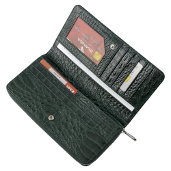Кошелек женский кожаный Eminsa 2151 15-16 темно-зеленый