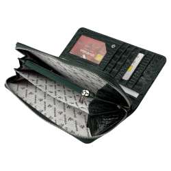 Кошелек женский кожаный Eminsa 2151 15-16 темно-зеленый