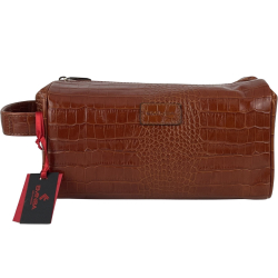 Несесер чоловічий шкіряний Eminsa 5071 2-3 світло-коричневий