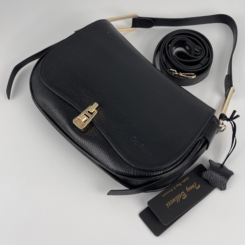 Сумка жіноча шкіряна Tony Bellucci 0769-281 чорна