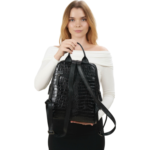 Рюкзак жіночий шкіряний Tony Bellucci 0061-356 чорний