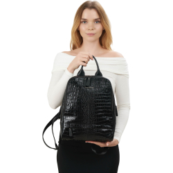 Рюкзак жіночий шкіряний Tony Bellucci 0061-356 чорний