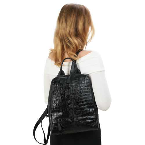 Рюкзак жіночий шкіряний Tony Bellucci 0061-356 чорний