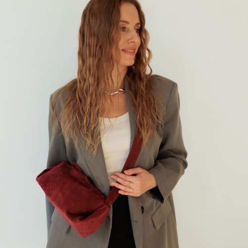 Сумка женская замшевая WeLassie K69957 Мей марсала