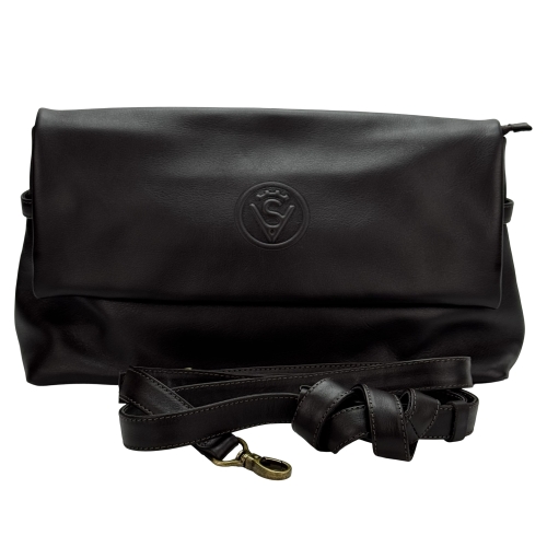 Сумка-конверт женская кожаная Vittorio Safino VSL 188 темно-коричневая