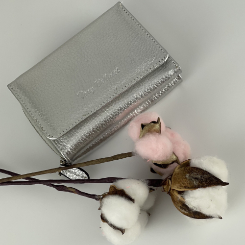 Гаманець жіночий шкіряний Tony Bellucci 876-1036 срібний