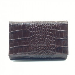 Гаманець жіночий під крокодилячу шкіру Tony Bellucci 863-355 темно-коричневий