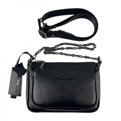 Сумка жіноча шкіряна Bond Non 0357-281 чорна