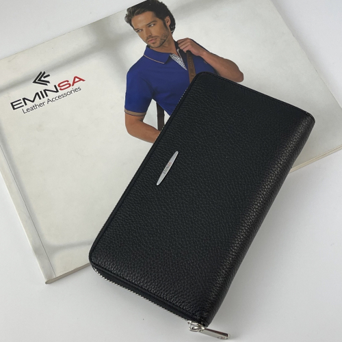 Клатч мужской кожаный Eminsa 2156 18-1 черный