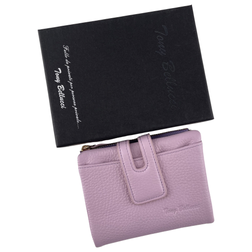 Кошелек женский кожаный Tony Bellucci T898-442 светло лиловый