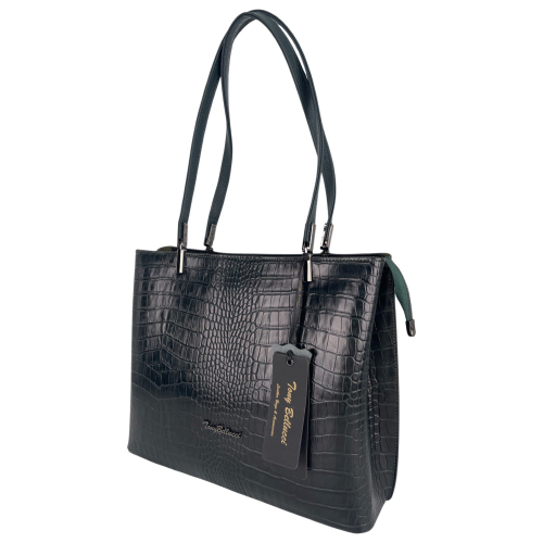 Сумка жіноча шкіряна Tony Bellucci 0283-360 темно-зелена