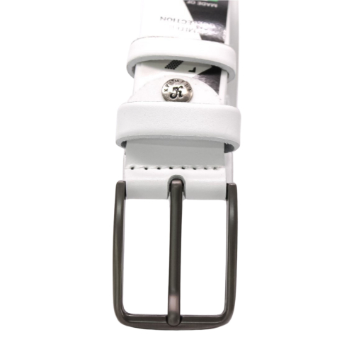 Ремень мужской кожаный Кремень 01.35.00.88 135 см белый