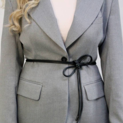 Ремінь жіночий циліндричний Кремінь 05.05.20.01 чорний 200 см