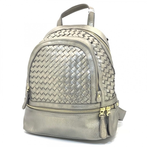 Жіночий рюкзак Queen Elizabeth 74926 сріблястий