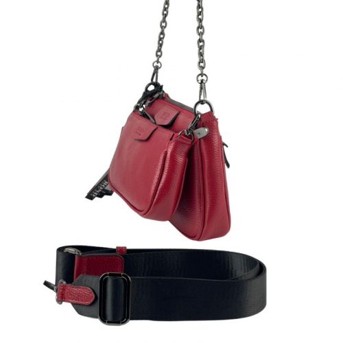 Сумка женская кожаная Bond Non 0357-282 красная