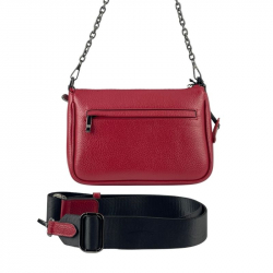 ​Сумка жіноча шкіряна Bond Non 0357-282 червона