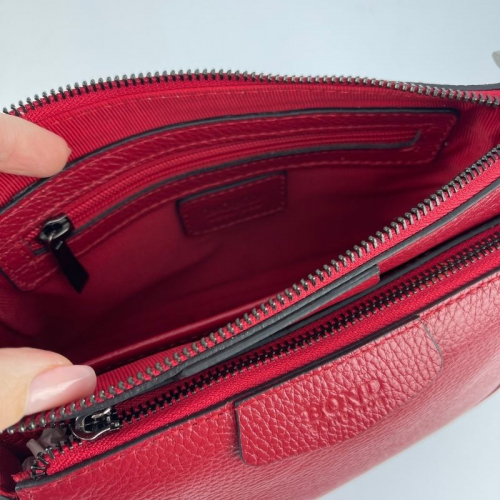 Сумка женская кожаная Bond Non 0357-282 красная