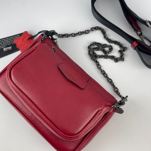 Сумка женская кожаная Bond Non 0357-282 красная
