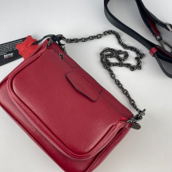 Сумка женская кожаная Bond Non 0357-282 красная