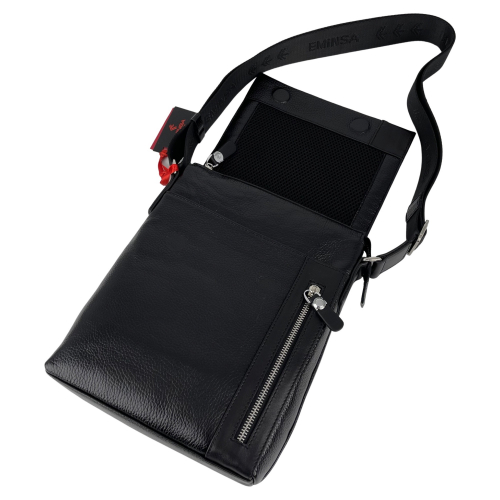 Сумка чоловіча шкіряна Eminsa 6044 37-1 чорна