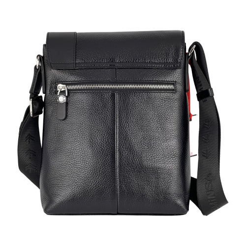 Сумка чоловіча шкіряна Eminsa 6044 37-1 чорна