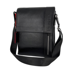 Сумка чоловіча шкіряна Eminsa 6044 37-1 чорна