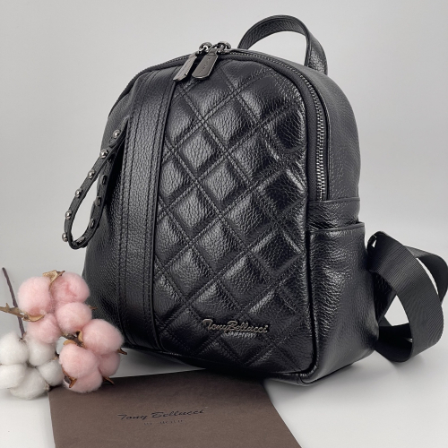 Рюкзак жіночий шкіряний Tony Bellucci 0622-281 чорний