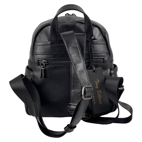 Рюкзак жіночий шкіряний Tony Bellucci 0622-281 чорний