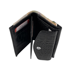 Гаманець жіночий шкіряний Eminsa 2015 4-1 чорний