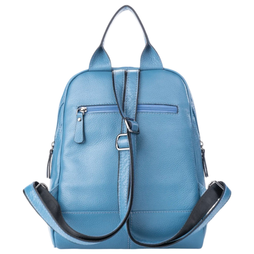 Рюкзак жіночий шкіряний Tony Bellucci 0061-215 блакитний
