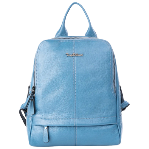Рюкзак жіночий шкіряний Tony Bellucci 0061-215 блакитний