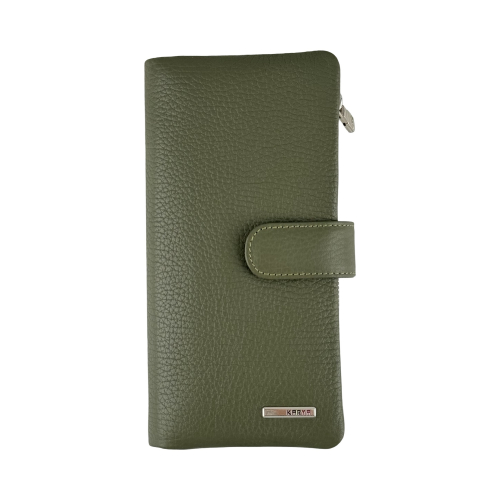 Кошелек женский кожаный Karya 1135-084 хаки