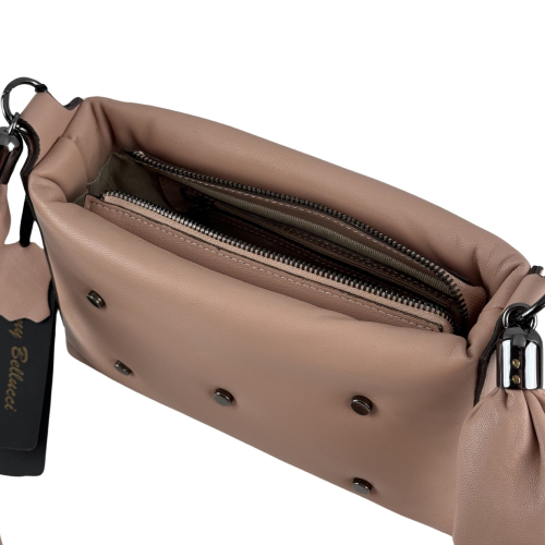 Сумка жіноча шкіряна Tony Bellucci 0558-2014 пудрова