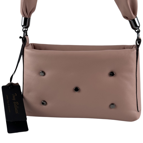 Сумка жіноча шкіряна Tony Bellucci 0558-2014 пудрова