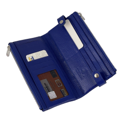 Гаманець жіночий шкіряний Eminsa 2117 18-15 електрик​