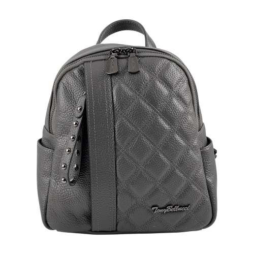 Рюкзак жіночий шкіряний Tony Bellucci 0622-1032 сірий