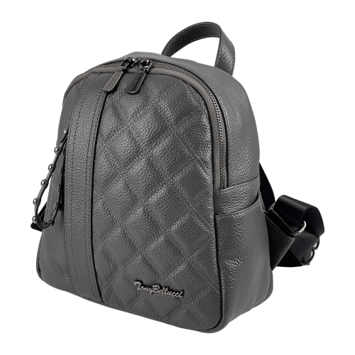 Рюкзак жіночий шкіряний Tony Bellucci 0622-1032 сірий