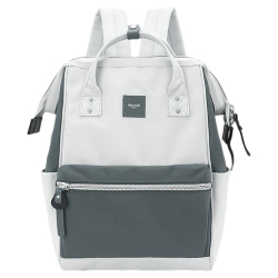 Рюкзак Himawari 1881-42 світло-сірий із сірими вставками