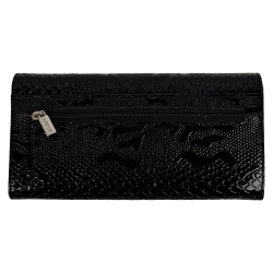 Кошелек женский кожаный лакированный Karya 1071-013 черный