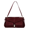 Сумка женская замшевая Enzo Nori EN1115-1102 бордовая