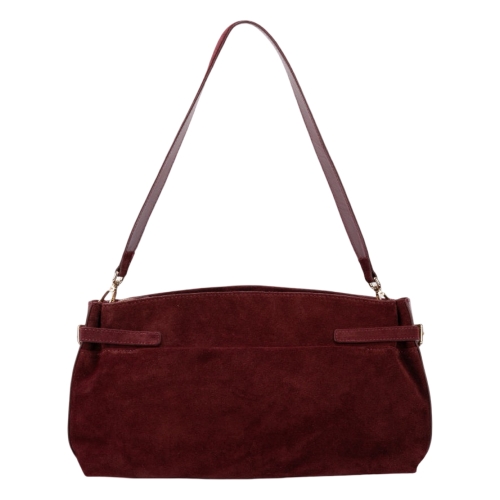 Сумка женская замшевая Enzo Nori EN1115-1102 бордовая
