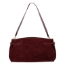 Сумка женская замшевая Enzo Nori EN1115-1102 бордовая