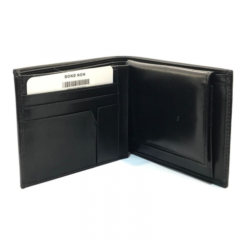 Кошелек мужской кожаный гладкий Bond 540-1 черный