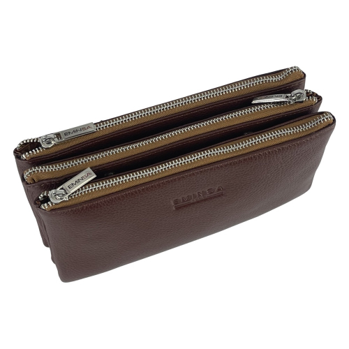 Клатч чоловічий шкіряний Eminsa 5095 18-4 світло-коричневий