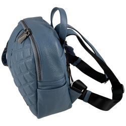 Рюкзак жіночий шкіряний Tony Bellucci 0622-215 блакитний