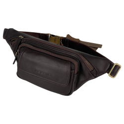 Сумка крос боді чоловіча шкіряна The Bond 1403-4 темно-коричнева