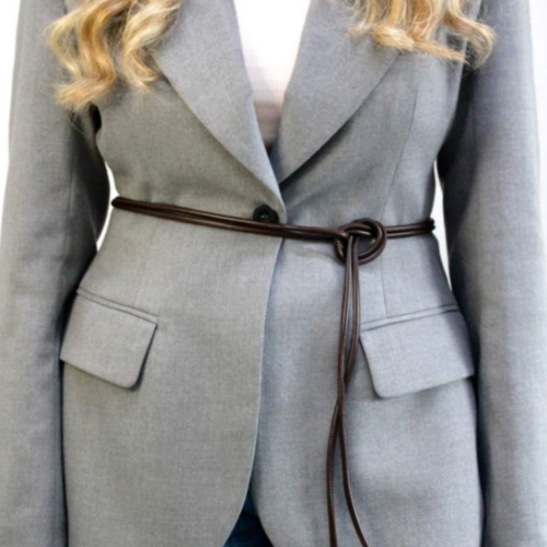 Ремінь жіночий циліндричний Кремінь 05.05.20.03 коричневий 200 см