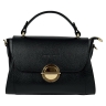 Сумка жіноча шкіряна Tony Bellucci 0551-281 чорна (золота фурнітура)
